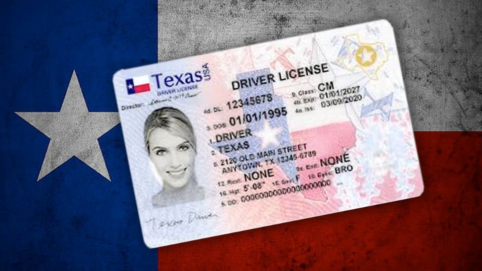 La licencia de conducción de Texas