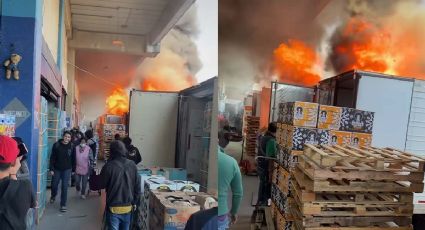 Alarma en la Central de Abasto en la CDMX: tráiler se incendia en el mercado