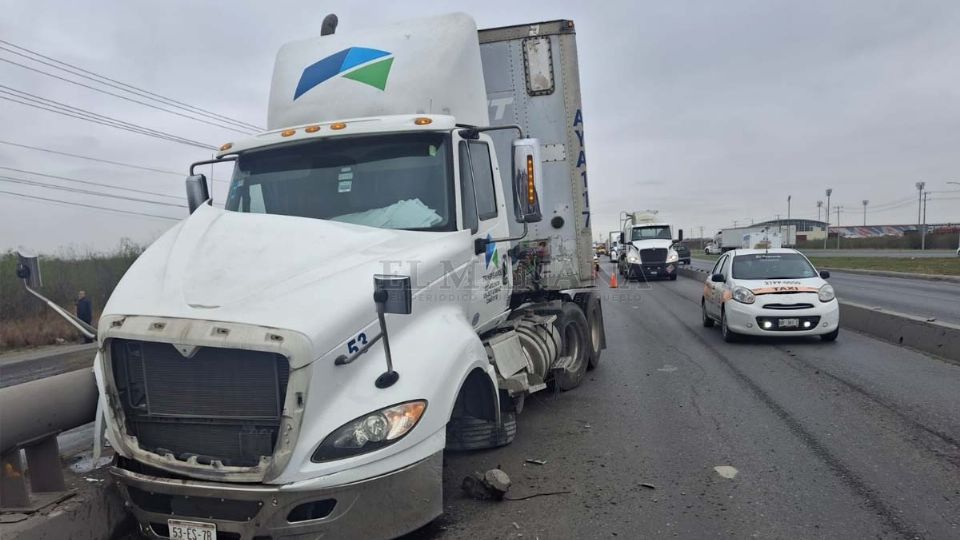 El trailero sufrió un gran susto