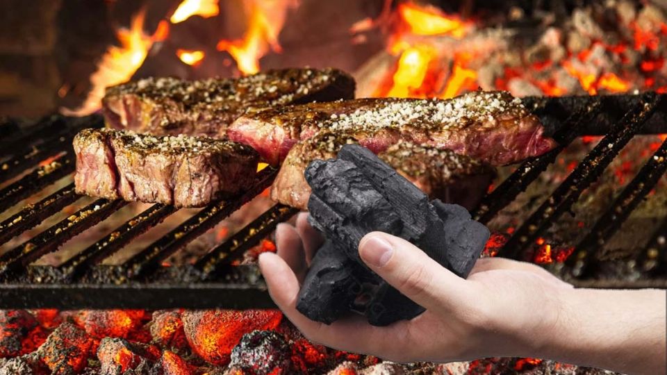 Carbón para una buena carne asada