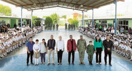 Nuevo Laredo: estudiantes viven una mañana llena de amor patrio