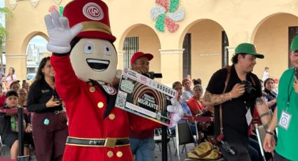 Presenta Américo Villarreal en Nuevo Laredo el sorteo 'México con M de Migrante'