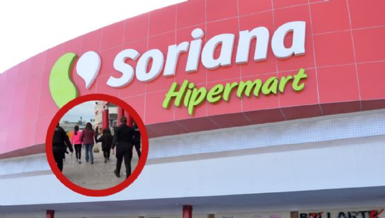 Mujer entra a robar a Soriana y la 'pescan'; huye de la tienda, pero 'olvida' a sus hijos