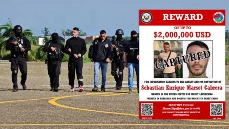 Sebastián Marset era considerado uno de los narcotraficantes más buscados por la DEA