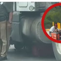 Tráiler aplasta a repartidor de DiDi Food y lo deja destrozado; así fue la tragedia