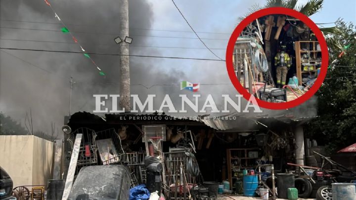 Llamas infernales arrasan con cuarto en vivienda y desatan el pánico en la colonia Primero de Mayo