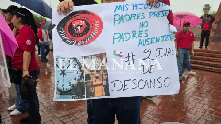Entre consignas y pancartas marchan integrantes del SINITIS de Rheem en la avenida Guerrero | VIDEO