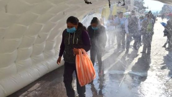 La Secretaría de Salud no recomienda uso de túneles y arcos sanitizantes