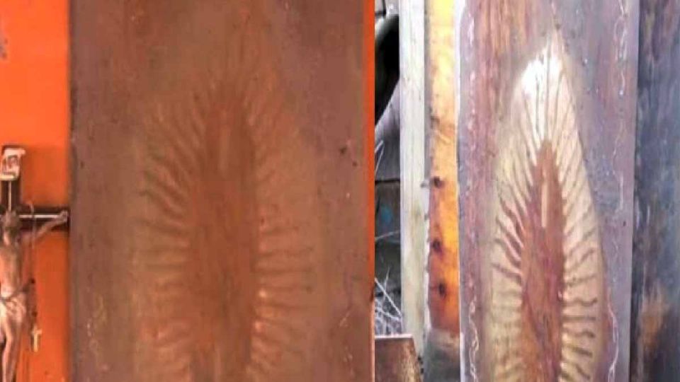 Una imagen de la Virgen de Guadalupe se apareció al bajar la inundación