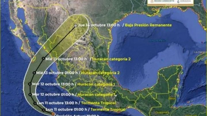 Tormenta tropical 'Pamela' impactará Sinaloa como huracán