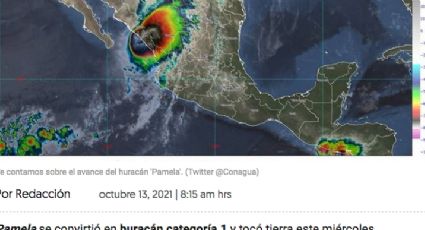 Impacta Huracán Pamela en Sinaloa; llega por Mazatlán