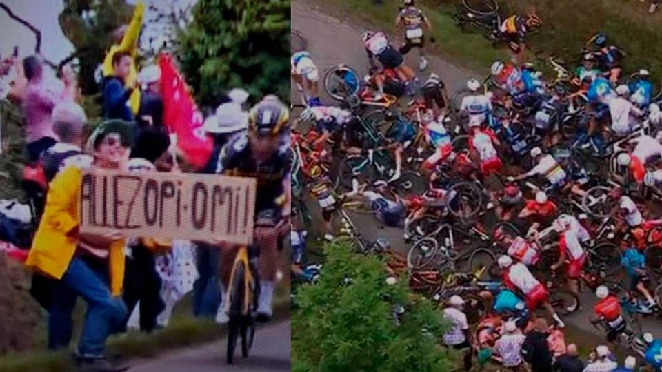 Marc Solar, ciclista español, se tuvo que retirar de la competencia al presentar 3 fracturas en su brazo izquierdo