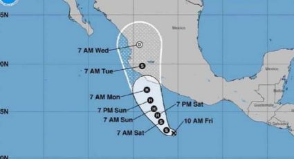 Se forma Depresión Tropical 17-E frente a las costas de Guerrero