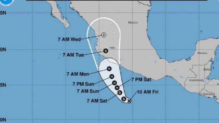 Se forma Depresión Tropical 17-E frente a las costas de Guerrero