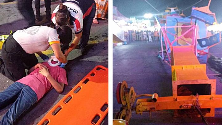 VIDEO: Se desploma juego de la Expo Feria de Guadalupe, Nuevo León