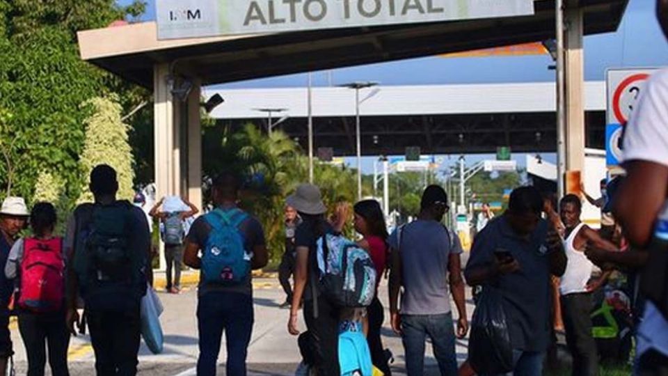 Los migrantes tenían miedo de ser detenidos en dicho punto, pero cruzaron la garita sin ningún problema