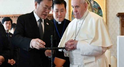 ¿Por qué el presidente surcoreano le regaló una cruz de alambre de púas al Papa?