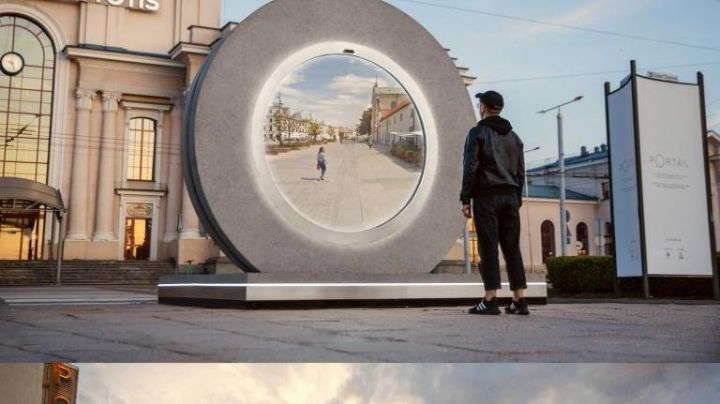 Crean puerta dimensional, se puede ver de una ciudad a otra en tiempo real (VIDEO)