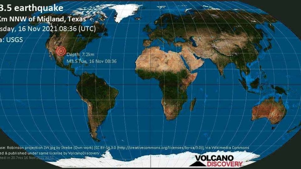 La catividad sismológica se ha incrementado en Midland, Texas