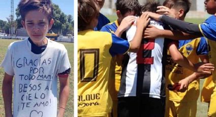 Fallece su madre, pero niño decide jugar y anota gol: su dedicatoria conmociona las redes