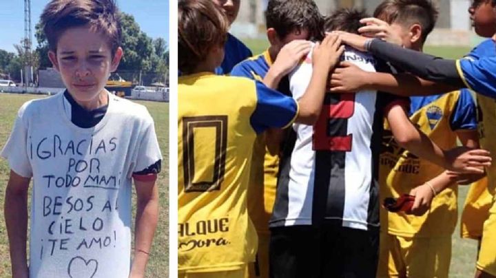 Fallece su madre, pero niño decide jugar y anota gol: su dedicatoria conmociona las redes