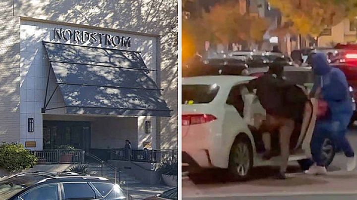 INSÓLITO: 80 ladrones saquean en minutos tienda departamental en California