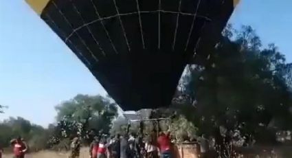Se estrella globo aerostático en Teotihuacan hay nueve lesionados (VIDEO)