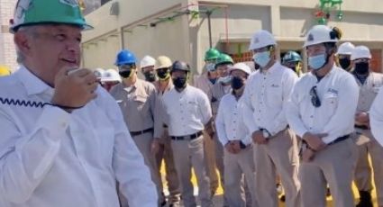 AMLO realiza su tercera visita a la refinería Madero