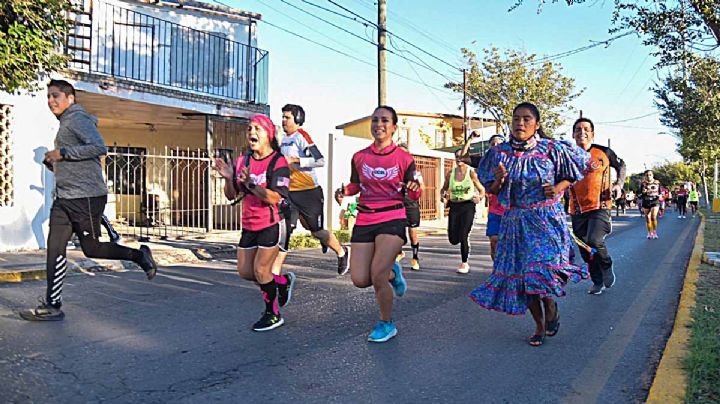 Lorena Ramírez, la maratonista rarámuri corrió por las calles de Nuevo Laredo