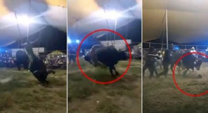 Video sensible: Jinete de 15 años muere en jaripeo al ser pisoteado por toro.