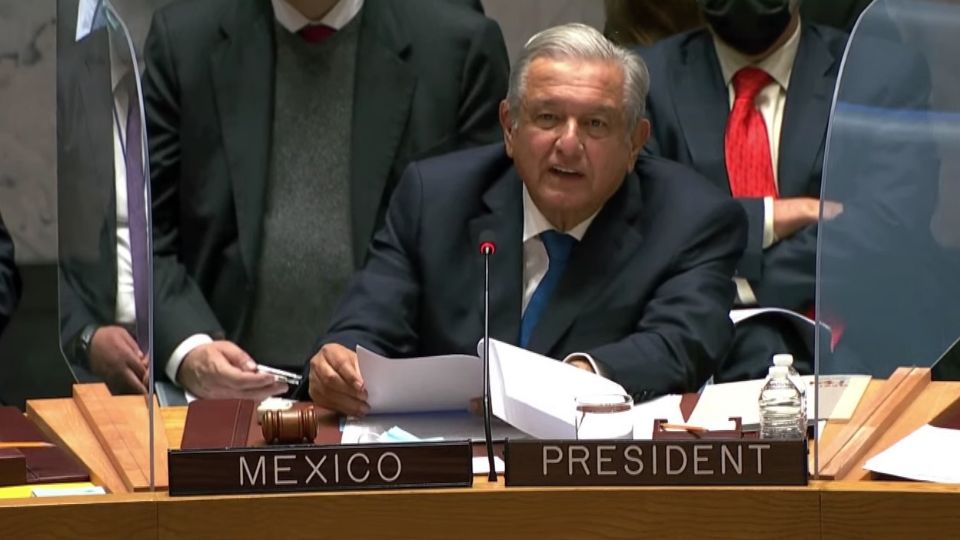 En su intervención como Presidente de México