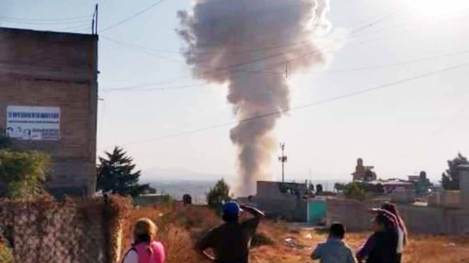 Una gran nube se formó con la explosión