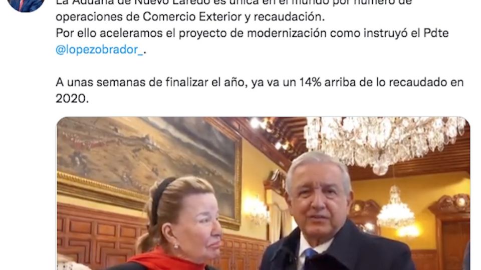 El lunes cuando el presidente de México, Andrés Manuel López Obrador, se comprometió a modernizar la Aduana de Nuevo Laredo