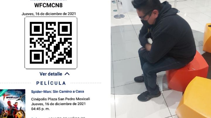 Joven presumió foto de boleto para el estreno de Spiderman y le roban su código