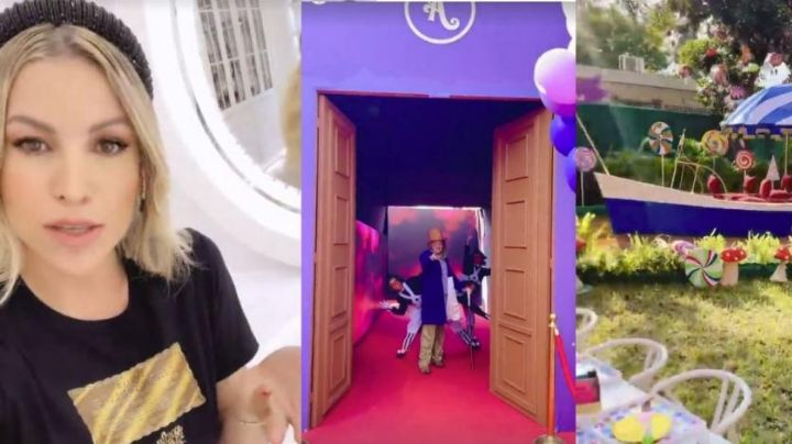 (Videos) Influencer regiomontana sorprende con megafiesta de Willy Wonka para sus hijas
