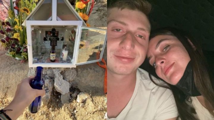 Nerea Godínez se toma unas chelas en donde murió Octavio Ocaña