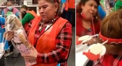 ‘Yo nunca en mi vida tuve una muñeca’, abuelita llora por su regalo (VIDEO)