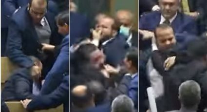 (Video) ¡Que vergüenza! Diputados se agarran a golpes en el parlamento.