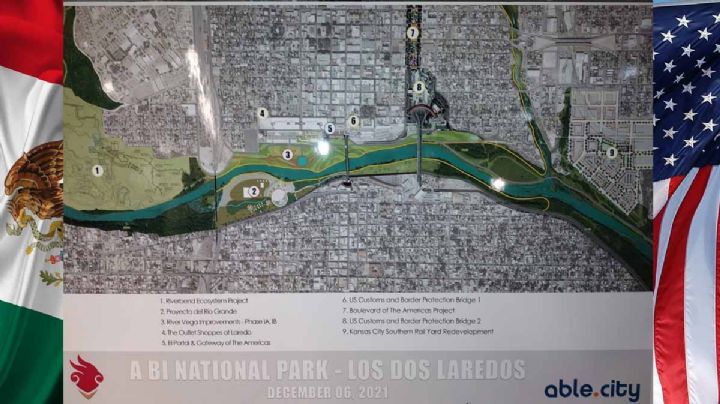 Anuncian construcción de Parque Binacional en el Río Bravo estilo 'RIver Walk' de San Antonio