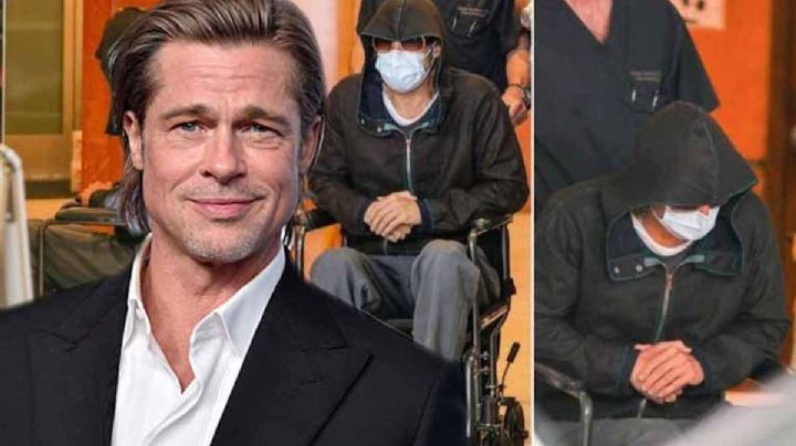 Brad Pitt es captado en sillas de rueda al salir de un hospital