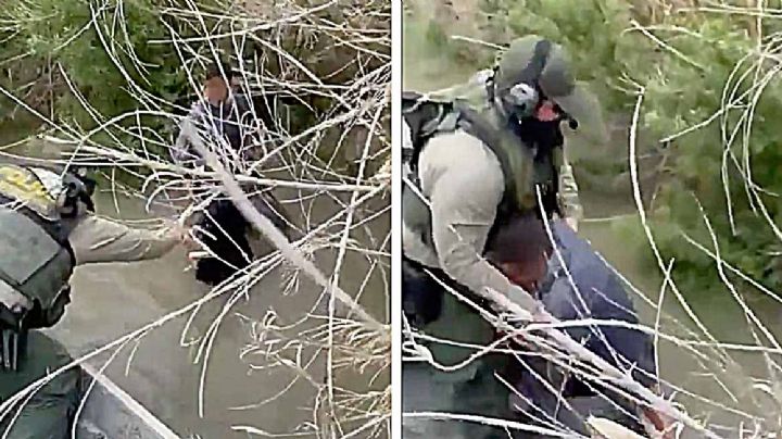 VIDEO: Salvan de morir ahogados a dos niños migrantes que intentaron cruzar solos el Río Bravo