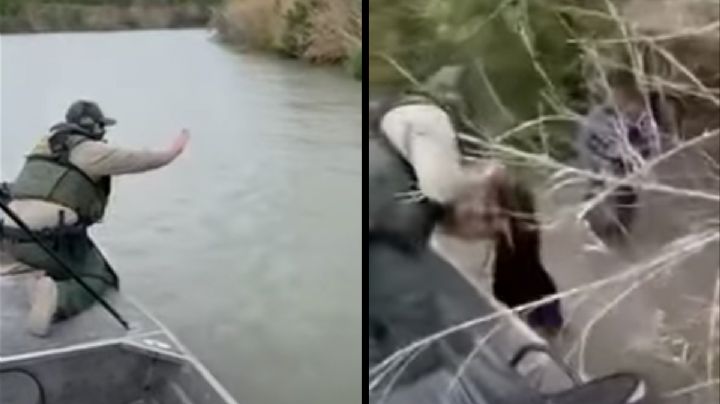 VIDEO: Rescata agente de la patrulla fronteriza a dos niños migrantes en el río Bravo