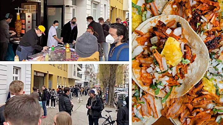 Abren puesto de tacos al pastor en Alemania y se forman filas enormes