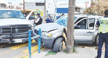 Hiere a madre e hija en choque