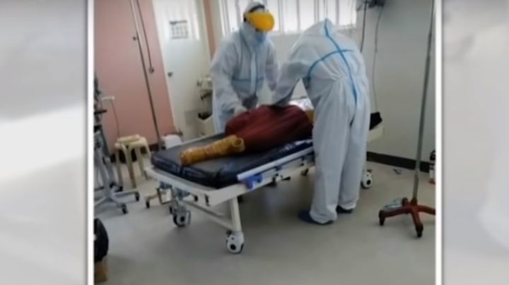 ¡Grave confusión! Lo creyeron muerto por coronavirus y lo envolvieron como momia