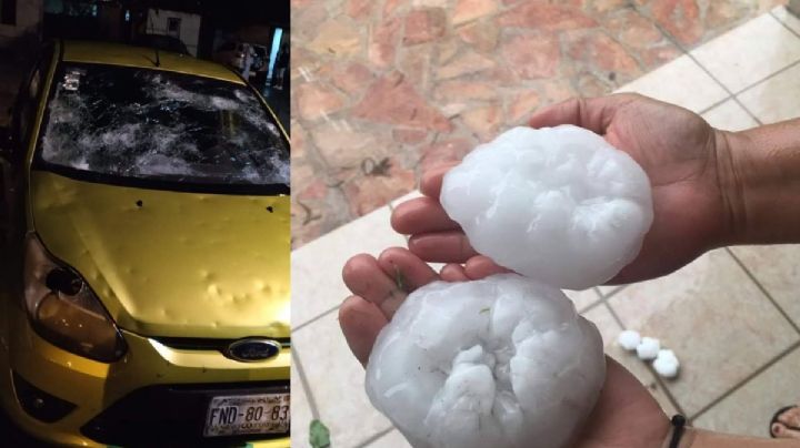 VIDEO: Enorme granizo deja daños materiales y tres lesionados en Coahuila