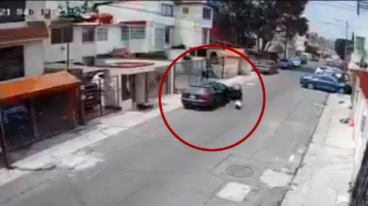 Impactante video: Joven arroja a su novia desde su auto en Naucalpan