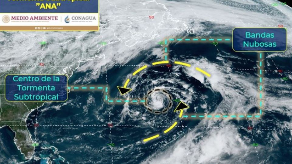 La trayectoria de la tormenta Ana.