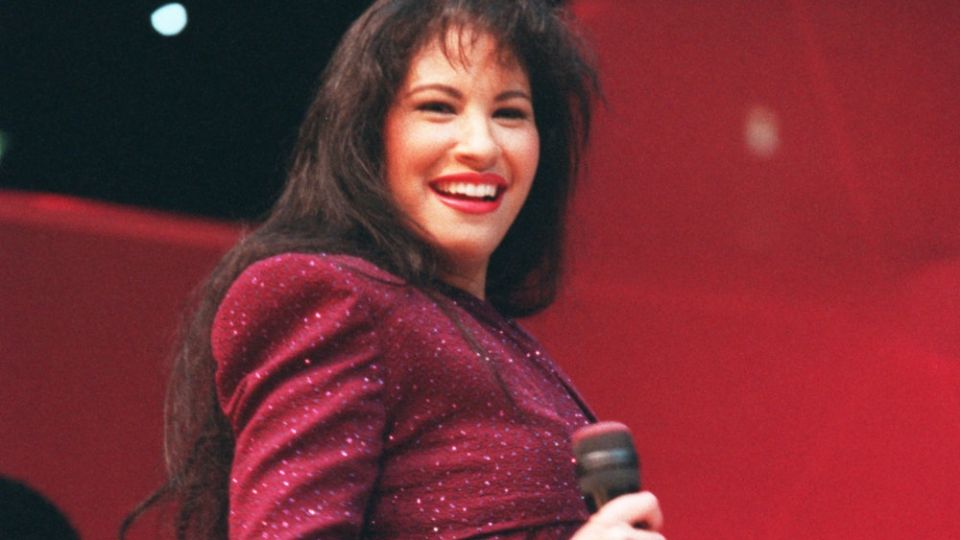 Así lucía Selena en su concierto en el Astrodome.