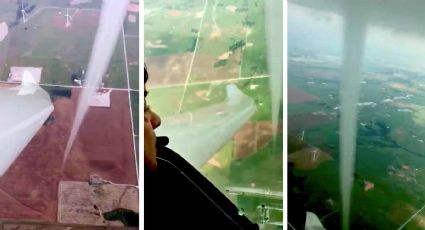 VIDEO: Piloto capta un tornado en EEUU; vuela a su alrededor y sale ileso